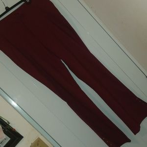 Wine red formal pants